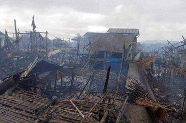 စစ်ကောင်စီတပ် ရွာနှစ်ရွာအား မီးရှို့ဖျက်ဆီး၊ အဖွားအို တစ်ဦးသေဆုံး