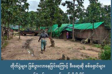 တိုက်ပွဲများ ဖြစ်ပွားလာနေခြင်းကြောင့် ဒီးမော့ဆို စစ်ရှောင်များ ထပ်မံ စစ်ဘေးရှောင်ရမည်ကို စိုးရိမ်   သတင်းနှင့် မီဒီယာ ကွန်ရက်။ ၂၀၂၅ ခုနှစ်၊ အောက်တိုဘာလ ၈ ရက်။   ကရင်နီပြည်၊ ဒီးမော့ဆိုမြို့နယ်အတွင်း စစ်ကော်မရှင်တပ်၏ ထိုးစစ်ဆင်မှုကြောင့် နှစ်ဖက်ထိတွေ့တိုက်ပွဲများ ဖြစ်ပွားလာနေသည့်အတွက် ထပ်မံ၍ စစ်ရှောင်ရမည်ကို စိုးရိမ်နေကြရသည်ဟု ဒေသခံများနှင့် စစ်ရှောင်ပြည် သူများက ပြောသည်။   ရွေးကောက်ပွဲ ဖြစ်မြောက်ရေး အတွက် နယ်မြေများ ပြန်လည် ထိန်းချုပ်နိုင်ရန် ဩဂုတ်လမှစ၍ စစ်ကော်မရှင် တပ်က ဒီးမော့ဆိုမှ ဖရူဆိုမြို့ လမ်းမကြီးတစ်လျှောက် ထိုးစစ်ဆင်လာသဖြင့် ဒီးမော့ဆိုမြို့နယ် အတွင်း နှစ်ဖက် ကြား တိုက်ပွဲများ ပြင်းထန်လာနေခြင်း ဖြစ်သည်။   ထို့သို့ နှစ်ဖက် ထိတွေ့တိုက်ပွဲများ ပြင်းထန်လာသည့်အတွက် စစ်ကော်မရှင်က စစ်ရေးပစ်မှတ် အရပ်သား ပစ်မှတ် မခွဲခြားဘဲ လက်နက်ကြီး၊ ဒရုန်းနှင့် လေကြောင်း တိုက်ခိုက်မှုများ ပိုမိုပြုလုပ်လာမည်ကို စိုးရိမ်နေကြ သည်ဟု ဒီးမော့ဆိုအနောက်ခြမ်းက စစ်ရှောင်များက ပြောသည်။   စစ်ဘေးရှောင် အမျိုးသမီးတစ်ဦးက “လေယာဉ်ဆိုလည်း နေ့တိုင်းဝဲနေ။ ဒရုန်းသံဆိုလည်း တစ်ခါလေ ကြား တယ်။ လက်နက်ကြီးသံလည်း နေ့တိုင်းလိုလို ကြားတယ်။ စိုးရိမ်စရာတွေတော့ အမျာကြီးပေါ့နော်။ သူတို့က လျှောက်ကြဲမယ်လို့လည်း ကြားတယ်။ စစ်ရှောင်တို့ ကျောင်းတို့နေရာကို လိုက်ကြဲမယ်လို့လည်း ကြားတယ်။ အဲ့ဒါကြောင့်မို့လို့ လေယာဉ် လာတယ်ဆိုရင် စိုးရိမ်ရတယ်” ဟု ပြောသည်။   လက်နက်ကြီး၊ ဒရုန်း၊ လေကြောင်း ဗုံးကြဲတိုက်ခိုက်မှုများကြောင့် စာသင်ကျောင်များကိုလည်း မကြာခဏ ပိတ် ထားရလေ့ရှိသည်ဟု အဆိုပါ စစ်ရှောင်အမျိုးသမီးက ဆက်ပြောသည်။   “အဓိက ကလေးတွေပေါ့နော်။ ပညာရေး အဓိက ဦးစားပေးချင်တယ်။ ပြီးလို့ရှိရင် ကောင်းကောင်းနဲ့ ပြီးဆုံး စေ ချင်တယ်။ အခုက ကျောင်းဖွင့်လိုက် ပိတ်လိုက်ဆိုတော့ သူတို့လည်း ဒီတစ်သက်တော့ ကျောင်းပြီးနိုင်မှာ မဟုတ် ဘူး ထင်တယ်။ လေယာဉ်က နေ့တိုင်းဝဲ ကျောင်းက တစ်ချိန်လုံးပိတ် ဆိုတော့ အဆင်မပြေဘူးလေ။”   စစ်ရေး ပြင်းထန်လာမှုများကြောင့် လူထုအနေဖြင့် လုံခြုံရေးအရ တစ်နေရာမှ တစ်နေရာသို့ သွားလာရန်နှင့် လုပ်ငန်းများ လုပ်ရန်လည်း အခက်အခဲများနှင့် ရင်ဆိုင်နေကြရသည်ဟု ကရင်နီပြည် ကြားကာလ အုပ်ချုပ် ရေးကောင်စီ အတွင်းရေးမှူး - ၂ ဦးဗညားက ပြောသည်။   “စစ်ရေးက ပိုတင်းမာလာတယ်။ နောက်စစ်ရေးကလည်း ပိုကျယ်ပြန့်လာတယ်ပေါ့နော်။ အဲ့ကြောင့်မို့ လူထု တွေက ပိုပြီးတော့မှ စိုးရိမ်ပူပန်စိတ် ရှိတယ်ပေါ့။ အထူးသဖြင့် ကျန်းမာရေးဆိုင်ရာအရ သွားလာရတာ အခက် အခဲပိုရှိ သွားတယ်။ တချို့နေရာဆိုရင် ဥပမာ ဒီးမော့ဆိုအရှေ့နဲ့ ဒီးမော့ဆိုအနောက် ကူးဆက်သွားဖို့ အရမ်း ခက်ခဲ သွားတယ်ပေါ့နော်။ ပုံမှန် ကူးသန်းရောင်းဝယ်ရေးလည်း လုပ်လို့ မရတော့သလို လူနာတွေကို ပို့တာတွေ လူနာနဲ့ ပတ်သက်ပြီးတော့ ကျန်းမာရေးဆိုင်ရာ ကုသမှုတွေ နောက်ပြီးတော့မှ သာရေးနာရေး ကိစ္စတွေမှာ သွား လာဆက်ဆံလို့ မရတဲ့ ပုံစံဖြစ်သွားတာပေါ့။”   မြေပြင်က စစ်ရေး အခြေအနေများကြောင့် ဖရူဆို - ထားလဲ - နန်းဖဲ လမ်းမကြီး အပါအဝင် လမ်းသွယ်များ အားလုံးကို စက်တင်ဘာလ ၂၃ ရက်နေ့မှစ၍ ရက်အကန့်အသတ်မရှိ ပိတ်ထားမည် ဖြစ်ကြောင်းနှင့် လွိုင်ကော် - ဒီးမော့ဆို - ဖရူဆို - ဘောလခဲ လမ်းမကြီးကိုလည်း အသုံးပြုသွားလာခြင်း မလုပ်ကြရန် ကရင်နီတော်လှန်ရေး အဖွဲ့များက အသိပေး ထုတ်ပြန်ထားသည်။   တိုက်ပွဲများနှင့် စစ်ကော်မရှင်တပ်၏ လေကြောင်း၊ ဒရုန်း၊ လက်နက်ကြီး တိုက်ခိုက်မှုများကြား ကာလကြာရှည် နေထိုင်ကြရသည့် စစ်ရှောင်များသည် အသက်အန္တရာယ်အပြင် စိတ်ပိုင်းဆိုင်ရာ ထိခိုက်မှုများပါ ရှိလာနေကြသည်။   စစ်ရှောင် အမျိုးသမီးတစ်ဦးက “အခုဆိုတိုက်ပွဲလည်း ရက်တိုင်းလိုလိုဖြစ်တယ်။ မနက်ဆိုလည်း ဒုန်းဒုန်း ဒိုင်း ဒိုင်းနဲ့။ လေယာဉ်ဆိုလည်း အမြဲ နားစွင့်ပြီးနေရတယ်။ လက်နက်ကြီးသံလည်း နေ့တိုင်း လိုလိုကြားတယ်။ စိုးရိမ်စရာတွေတော့ အမျာကြီးပေါ့နော်။ ဒီမှာကလူထုတွေ တအားထူထပ်တော့ အဆင်မပြေတော့ဘူး။ တစ် နေ့က ဆိုလည်း လက်နက်ကြီးတွေ ထုလာတယ်။ အစ်မတို့ဆို မအိပ်ဘဲနဲ့ အောက်ပြေးဆင်း ပြီးတော့ ဗုံးခိုကျင်း ဘေးမှာ သွားနေ လက်နက်ကြီးလာတော့ ကိုယ့်နားမှာ မီးနီနီနဲ့လာ အဲ့လိုမျိုးဆို ကြောက်ရတယ်။ အခုဆို စစ် သားလည်း တော်တော်လေး နီးလာပြီးကော။ ပြေးစရာနေရာလည်း ကုန်ပြီ မရှိတော့ဘူးလေ” ဟု ပြောသည်။   တိုက်ပွဲ အခြေအနေများကြောင့် လွိုင်နန်းဖမြို့နယ်၊ ဒီးဘောင်းခူမြို့နယ်နှင့် နန်းမယ်ခုံမြို့နယ်အတွင်း စစ်ရေးအရ သွားလာ လှုပ်ရှားနေသည့် တပ်ဖွဲ့များနှင့် အရေးပေါ် ကျန်းမာရေး (နာရေး) လိုအပ်ချက်အရ သွားလာရမည့် သူများမှ အပ မည်သူမဆို လုံခြုံရေးအရ ည ၉ နာရီ မှ နံနက် ၄ နာရီအတွင်း  သွားလာ လှုပ်ရှားခြင်း မပြုကြရန် သက်ဆိုင်ရာ မြို့နယ်ပူးပေါင်း အုပ်ချုပ်ရေး ကော်မတီက စက်တင်ဘာလ ၂၆ ရက်နေ့တွင် ထုတ်ပြန်ထားသည်။   ကရင်နီပြည်ရှိ ပြည်သူများအနေဖြင့် သက်ဆိုင်ရာ ဒေသတွင်း တပ်ရင်းတပ်ဖွဲ့များ၏ ထုတ်ပြန်ထားချက်များကို လိုက်နာကြရန်နှင့် စစ်ရေးသတိရှိကြရန် ကရင်နီတော်လှန်ရေးတပ်များက အသိပေး ပြောဆိုထားသည်။  
