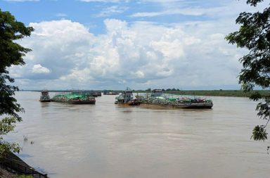 စစ်သင်္ဘောနှင့် ရေယာဉ် ၇ စီး ဗန်းမော်သို့ ရောက်ရှိ